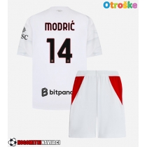 Otroške Nogometnih dresov AC Milan Luka Modric #14 Gostujoči 2026-27 Kratki rokavi (+ hlače)